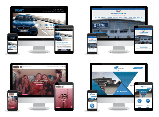 Examples of our web design work.
