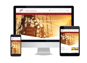 OccSafe website on three devices.