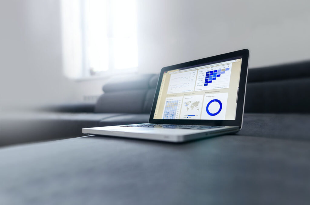 SEO results on laptop